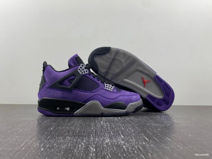 Cheap TBkick Suede Scott Purple 4 Air x Jordan Travis 0822